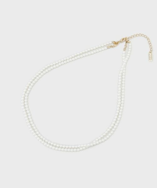 INDIVI / インディヴィ ネックレス・ペンダント・チョーカー | 【マルチWAY／セレモニー】2連シンプルパール調ネックレス | 詳細1