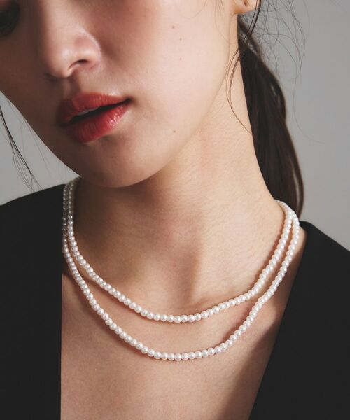 INDIVI / インディヴィ ネックレス・ペンダント・チョーカー | 【マルチWAY／セレモニー】2連シンプルパール調ネックレス | 詳細5