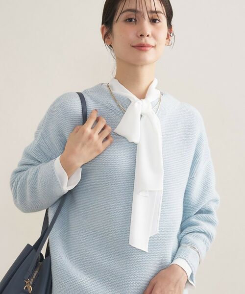 INDIVI / インディヴィ ニット・セーター | 【洗える/大人ラメ】カラーMIXボトルネックニット | 詳細10