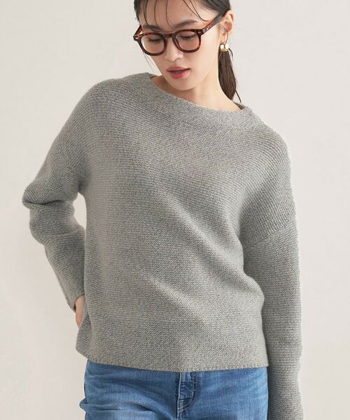 INDIVI / インディヴィ ニット・セーター | 【洗える/大人ラメ】カラーMIXボトルネックニット | 詳細3