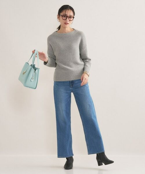 INDIVI / インディヴィ ニット・セーター | 【洗える/大人ラメ】カラーMIXボトルネックニット | 詳細4