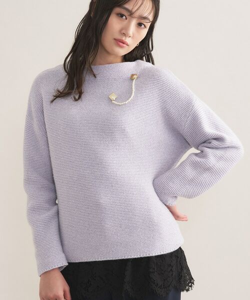 INDIVI / インディヴィ ニット・セーター | 【洗える/大人ラメ】カラーMIXボトルネックニット | 詳細6