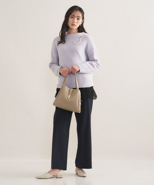 INDIVI / インディヴィ ニット・セーター | 【洗える/大人ラメ】カラーMIXボトルネックニット | 詳細7