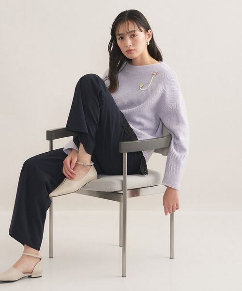 INDIVI / インディヴィ ニット・セーター | 【洗える/大人ラメ】カラーMIXボトルネックニット | 詳細8