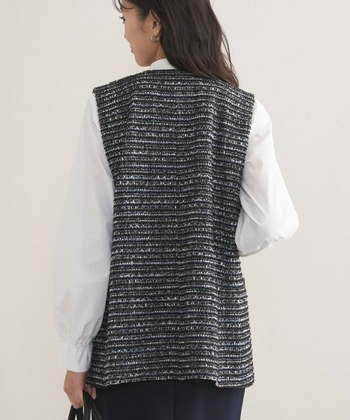 INDIVI / インディヴィ その他トップス | 【2点セット／洗える／セレモニー】ツイードジレ＆ボウタイブラウス | 詳細18