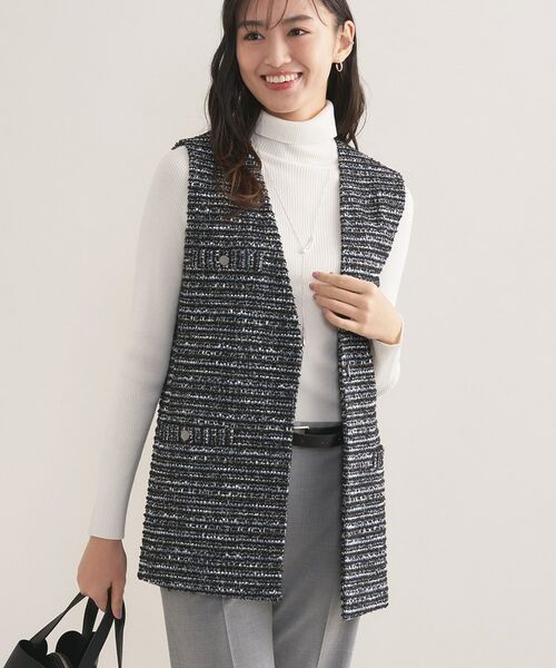 INDIVI / インディヴィ その他トップス | 【2点セット／洗える／セレモニー】ツイードジレ＆ボウタイブラウス | 詳細20