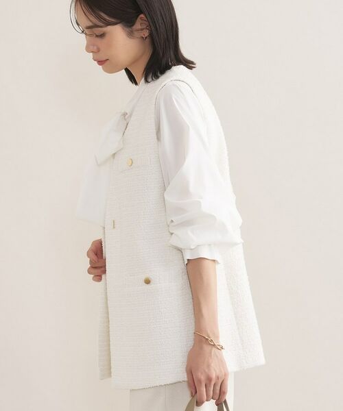INDIVI / インディヴィ その他トップス | 【2点セット／洗える／セレモニー】ツイードジレ＆ボウタイブラウス | 詳細25
