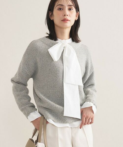 INDIVI / インディヴィ その他トップス | 【2点セット／洗える／セレモニー】ツイードジレ＆ボウタイブラウス | 詳細28