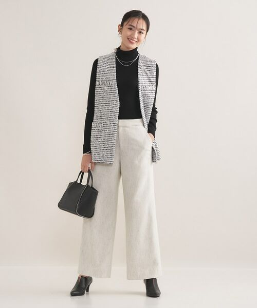 INDIVI / インディヴィ その他トップス | 【2点セット／洗える／セレモニー】ツイードジレ＆ボウタイブラウス | 詳細6