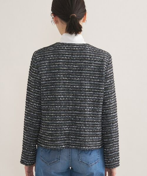 INDIVI / インディヴィ ノーカラージャケット | 【セレモニー／洗える】ミックスツイードライトジャケット | 詳細20