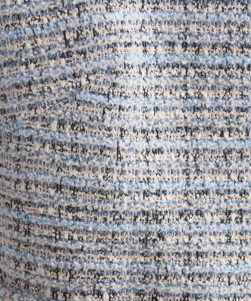 INDIVI / インディヴィ ノーカラージャケット | 【セレモニー／洗える】ミックスツイードライトジャケット | 詳細9