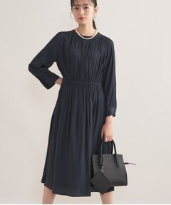 INDIVI / インディヴィ ロング・マキシ丈ワンピース | 【洗える／セレモニー】ギャザーフレアワンピース