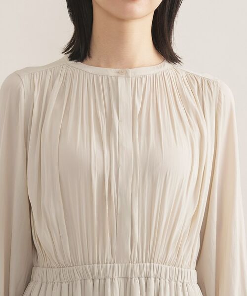 INDIVI / インディヴィ ロング・マキシ丈ワンピース | 【洗える／セレモニー】ギャザーフレアワンピース | 詳細13