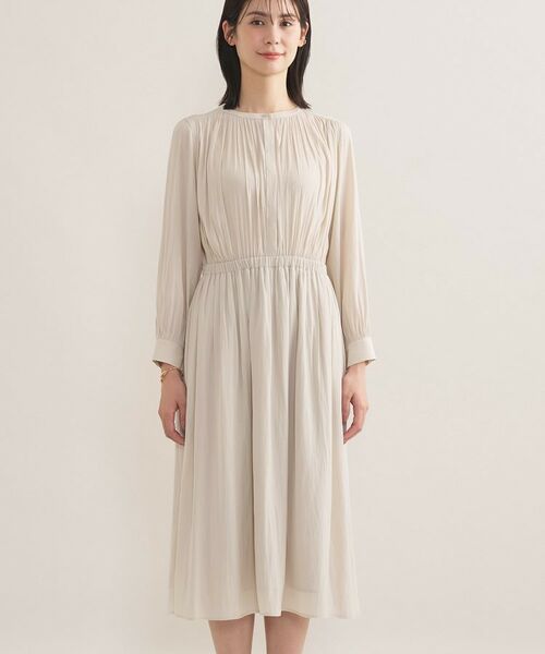 INDIVI / インディヴィ ロング・マキシ丈ワンピース | 【洗える/セレモニー】ギャザーフレアワンピース | 詳細16