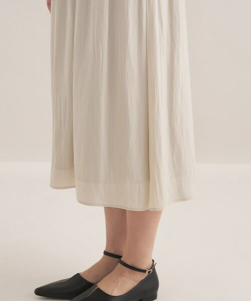 INDIVI / インディヴィ ロング・マキシ丈ワンピース | 【洗える/セレモニー】ギャザーフレアワンピース | 詳細21