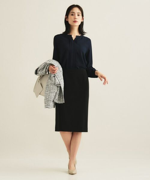 INDIVI / インディヴィ シャツ・ブラウス | 【セレモニー／洗える／透けにくい】ジオメ柄プリントブラウス | 詳細15