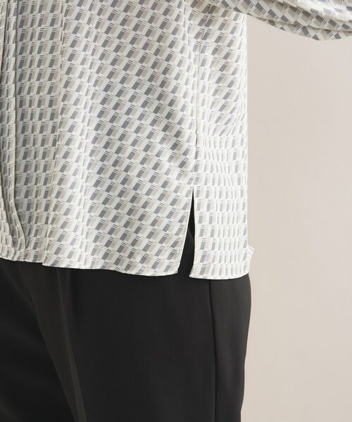 INDIVI / インディヴィ シャツ・ブラウス | 【セレモニー／洗える／透けにくい】ジオメ柄プリントブラウス | 詳細23