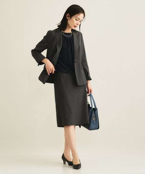 INDIVI / インディヴィ シャツ・ブラウス | 【セレモニー／洗える／透けにくい】ダイヤ柄プリントブラウス | 詳細16