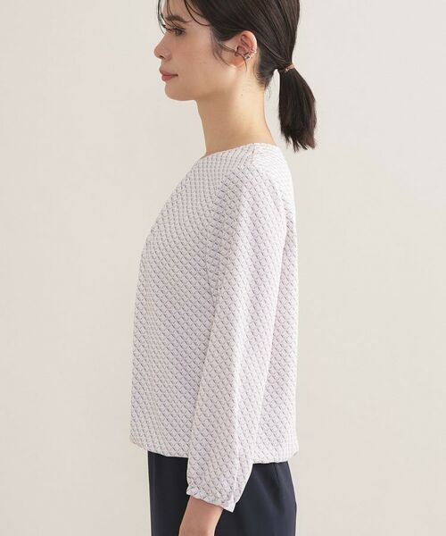 INDIVI / インディヴィ シャツ・ブラウス | 【セレモニー／洗える／透けにくい】ダイヤ柄プリントブラウス | 詳細19