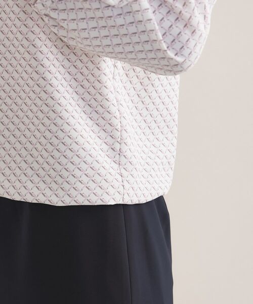 INDIVI / インディヴィ シャツ・ブラウス | 【セレモニー／洗える／透けにくい】ダイヤ柄プリントブラウス | 詳細24