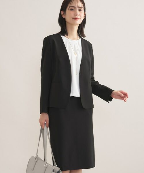 INDIVI / インディヴィ シャツ・ブラウス | 【セレモニー／洗える／透けにくい】ダイヤ柄プリントブラウス | 詳細3