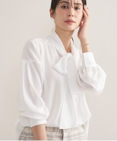 INDIVI / インディヴィ シャツ・ブラウス | 【セレモニー／洗える】ジョーゼットボウタイブラウス