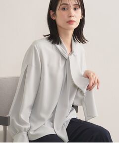 INDIVI / インディヴィ シャツ・ブラウス | 【セレモニー／洗える】ジョーゼットボウタイブラウス