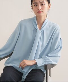 INDIVI / インディヴィ シャツ・ブラウス | 【セレモニー／洗える】ジョーゼットボウタイブラウス