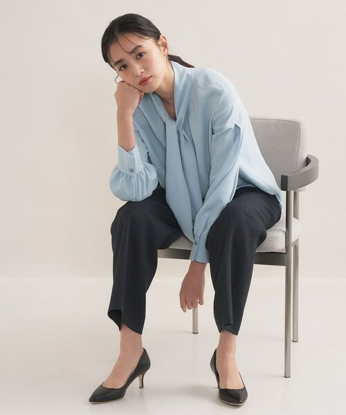 INDIVI / インディヴィ シャツ・ブラウス | 【セレモニー／洗える】ジョーゼットボウタイブラウス | 詳細11