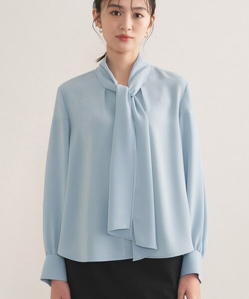 INDIVI / インディヴィ シャツ・ブラウス | 【セレモニー／洗える】ジョーゼットボウタイブラウス | 詳細13