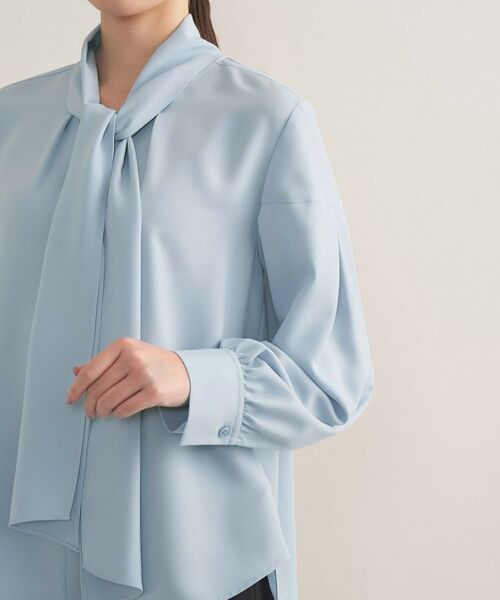 INDIVI / インディヴィ シャツ・ブラウス | 【セレモニー／洗える】ジョーゼットボウタイブラウス | 詳細17