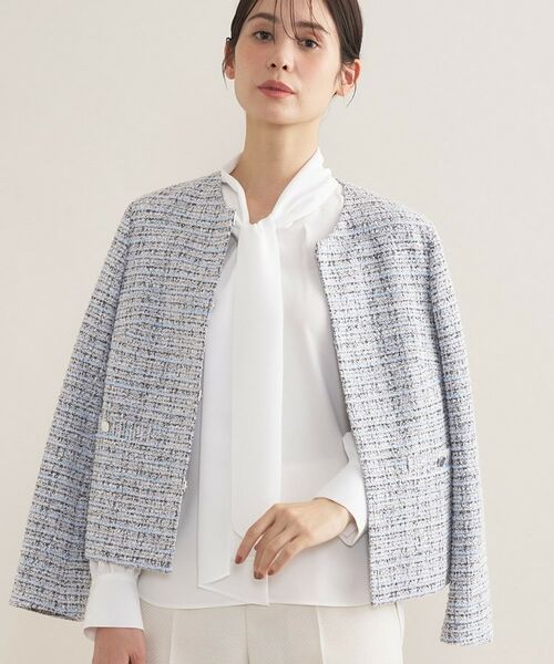 INDIVI / インディヴィ シャツ・ブラウス | 【セレモニー／洗える】ジョーゼットボウタイブラウス | 詳細2