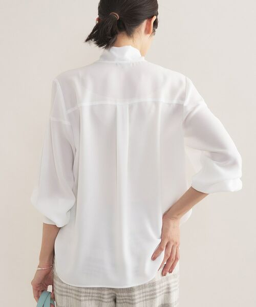 INDIVI / インディヴィ シャツ・ブラウス | 【セレモニー／洗える】ジョーゼットボウタイブラウス | 詳細3