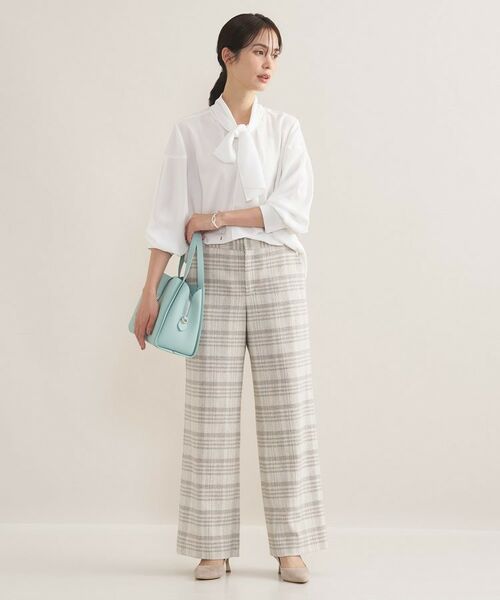 INDIVI / インディヴィ シャツ・ブラウス | 【セレモニー／洗える】ジョーゼットボウタイブラウス | 詳細4