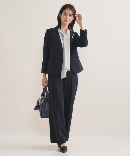 INDIVI / インディヴィ シャツ・ブラウス | 【セレモニー／洗える】ジョーゼットボウタイブラウス | 詳細7