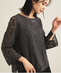 INDIVI / インディヴィ シャツ・ブラウス | 【洗える／セレモニー】フラワーレースブラウス
