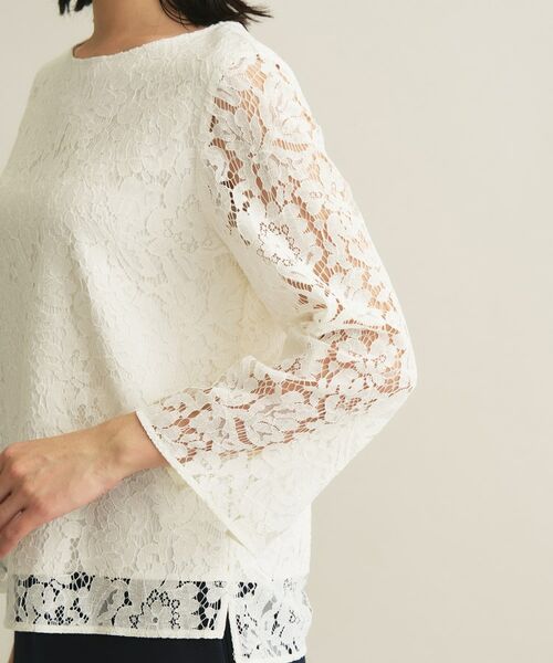 INDIVI / インディヴィ シャツ・ブラウス | 【洗える／セレモニー】フラワーレースブラウス | 詳細15