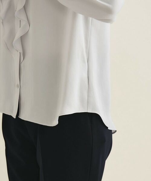 INDIVI / インディヴィ シャツ・ブラウス | 【洗える／セレモニー】ラッフルサテンブラウス | 詳細15