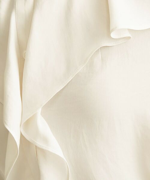 INDIVI / インディヴィ シャツ・ブラウス | 【洗える／セレモニー】ラッフルサテンブラウス | 詳細5