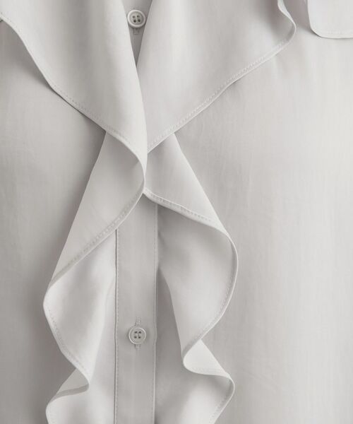 INDIVI / インディヴィ シャツ・ブラウス | 【洗える／セレモニー】ラッフルサテンブラウス | 詳細9