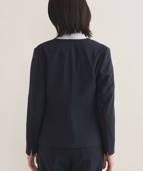 INDIVI / インディヴィ テーラードジャケット | 【通勤スーツ/洗える】ストレッチカラーレスジャケット | 詳細12