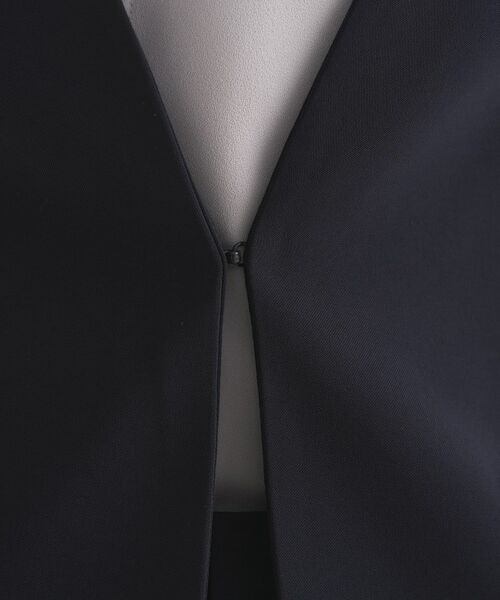 INDIVI / インディヴィ テーラードジャケット | 【通勤スーツ/洗える】ストレッチカラーレスジャケット | 詳細19