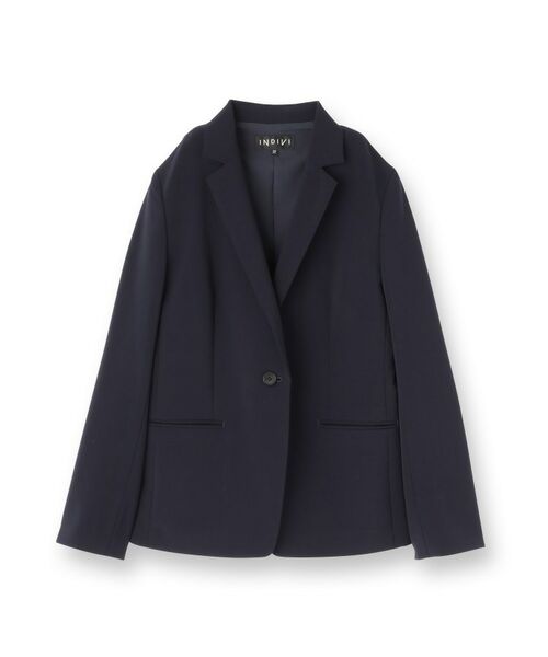 INDIVI / インディヴィ テーラードジャケット | 【通勤スーツ／洗える】ストレッチテーラードカラージャケット | 詳細1