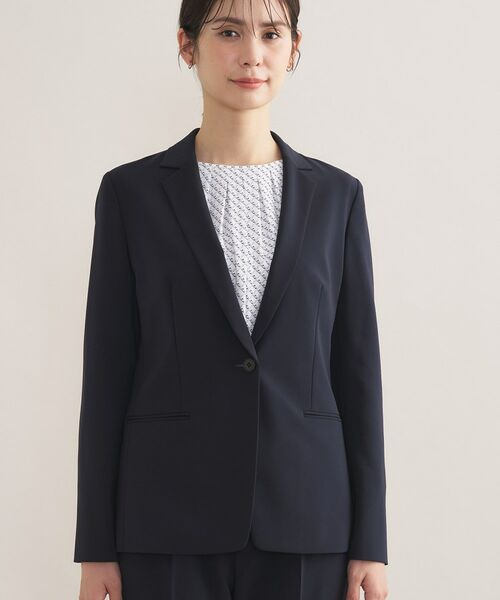 INDIVI / インディヴィ テーラードジャケット | 【通勤スーツ／洗える】ストレッチテーラードカラージャケット | 詳細10