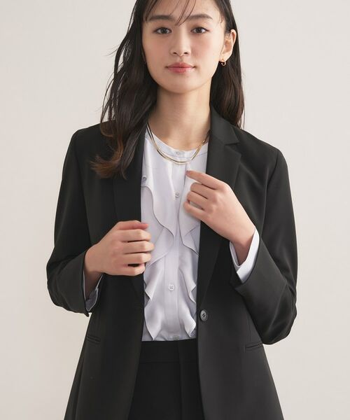 INDIVI / インディヴィ テーラードジャケット | 【通勤スーツ／洗える】ストレッチテーラードカラージャケット | 詳細2