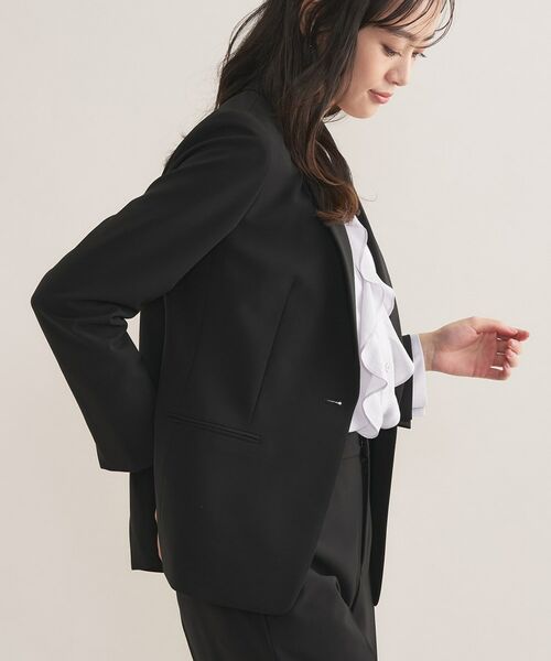 INDIVI / インディヴィ テーラードジャケット | 【通勤スーツ／洗える】ストレッチテーラードカラージャケット | 詳細3