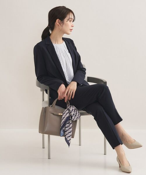 INDIVI / インディヴィ テーラードジャケット | 【通勤スーツ／洗える】ストレッチテーラードカラージャケット | 詳細8