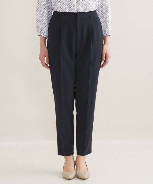 INDIVI / インディヴィ パンツ | 【通勤スーツ/洗える】ストレッチタックテーパードパンツ | 詳細10