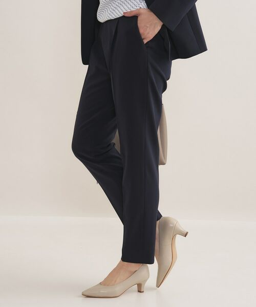 INDIVI / インディヴィ パンツ | 【通勤スーツ/洗える】ストレッチタックテーパードパンツ | 詳細6