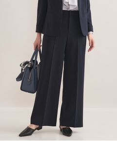 INDIVI / インディヴィ パンツ | 【通勤スーツ／洗える】ストレッチワイドパンツ
